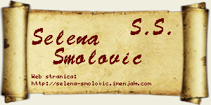 Selena Smolović vizit kartica